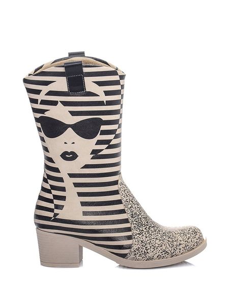 Streetfly Kozaki w kolorze beżowo-czarnym rozmiar: 37. Brązowe kozaki Streetfly, na zimę, bez obcasa, bez zapięcia. Za 209.82 zł.