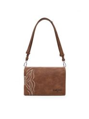 Desigual Torebka 25SAXP86 Brązowy. Brązowe torebki klasyczne Desigual, bez wzorów, ze skóry, bez dodatków. Za 179.99 zł.