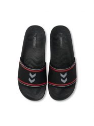 Klapki basenowe Hummel World 26. Niebieskie klapki Hummel, bez wzorów, bez obcasa. Za 100.00 zł.