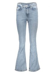 Pepe Jeans Dżinsy "Dion" - Flare fit - w kolorze błękitnym rozmiar: W27/L32. Niebieskie jeansy Pepe Jeans, l, z aplikacjami, z podwyższonym stanem. Za 180.49 zł.