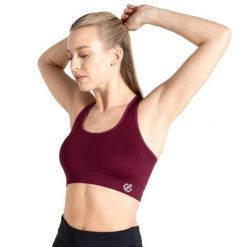 Stanik sportowy damski Don't Sweat It. Czerwone bielizna sportowa Dare 2b, l, bez wzorów, z elastanu. Za 59.99 zł.