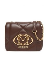 LOVE MOSCHINO Torebka JC4188PP0NLC0313 Brązowy. Brązowe torebki klasyczne Love Moschino, bez wzorów, ze skóry, bez dodatków. Za 879.99 zł.