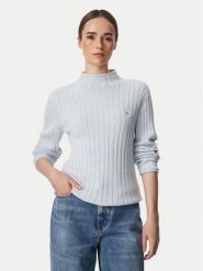 Calvin Klein Jeans Sweter LV047H304G Niebieski jasny Regular Fit. Niebieskie swetry Calvin Klein Jeans, l, bez wzorów, z bawełny, bez ramiączek. Za 409.99 zł.