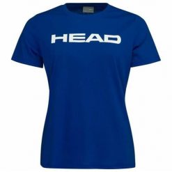 Koszulka sportowa damska Head Club 22 Lucy. Niebieskie koszulki sportowe Head, bez wzorów, z poliesteru, bez ramiączek, trekkingowe. Za 224.00 zł.