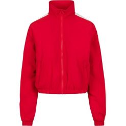 Damska klasyczna miejska parka w paski. Białe parki Urban Classics, na zimę, klasyczne, bez kaptura. Za 198.50 zł.