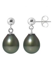 Pearl Addict Srebrne kolczyki-wkrętki z perłami rozmiar: onesize. Szare kolczyki Pearl Addict, z perłą, srebrne. Za 761.99 zł.