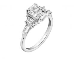 Pierścionek z białego złota z diamentami laboratoryjnymi - 2,76 ct - próba 750. Białe pierścionki Apart, z diamentem, złote. Za 22,990.00 zł.