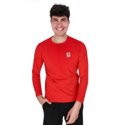 Bluza bawełniana Keeza Modo. Czerwone bluzy KEEZA, s, bez wzorów, z bawełny, bez kaptura. Za 59.00 zł.