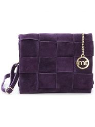 Mia Tomazzi Skórzana torebka "Empoli" w kolorze fioletowym - 23 x 17 x 5 cm rozmiar: onesize. Różowe torby na ramię Mia Tomazzi, bez wzorów, z materiału, na ramię, bez dodatków. Za 217.99 zł.