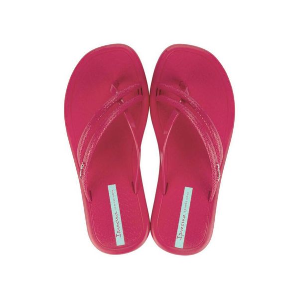 Japonki damskie Ipanema Meu Sol Thon. Czerwone klapki Ipanema, bez wzorów, bez obcasa. Za 49.99 zł.