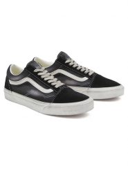 Vans Skórzane sneakersy "Old Skool" w kolorze antracytowo-czarnym rozmiar: 38. Czarne trampki Vans, bez wzorów, bez zapięcia. Za 176.95 zł.