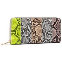 ACCCESSORIES 1W1-021-SS20 Żółty. Żółte portfele ACCCESSORIES, bez wzorów, ze skóry ekologicznej. Za 29.99 zł.