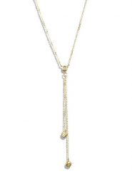 CARATELLI Złoty naszyjnik "Cordou" z diamentami - dł. 42 cm rozmiar: onesize. Żółte naszyjniki CARATELLI, z diamentem, złote. Za 790.67 zł.