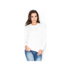 Bluza K234 Ecru. Brązowe bluzy Katrus, l, bez wzorów, z bawełny, bez kaptura. Za 89.00 zł.