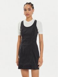 Lee Sukienka jeansowa Foreverfit 112355124 Czarny Slim Fit. Czarne sukienki Lee, m, bez wzorów, z jeansu, bez kołnierzyka, bez ramiączek. Za 224.99 zł.