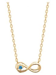 L'Atélier Précieux Pozłacany naszyjnik z elementem ozdobnym - dł. 45 cm rozmiar: onesize. Niebieskie naszyjniki l'Atelier precieux, z cyrkonią, pozłacane. Za 208.99 zł.