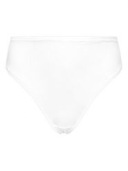 Hunkemöller Figi klasyczne z wysokim stanem 302036 Biały. Białe figi Hunkemöller, s, bez wzorów, z bawełny. Za 59.99 zł.