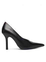 Patrizia Pepe Szpilki 8Z0106 L166 Czarny. Czarne szpilki Patrizia Pepe, bez wzorów, ze skóry, bez obcasa, na szpilce, bez zapięcia. Za 1,339.00 zł.