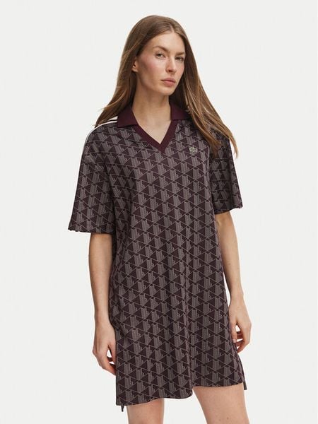 Lacoste Sukienka codzienna EF8309 Kolorowy Regular Fit. Sukienki Lacoste, na co dzień, bez wzorów, z syntetyku, bez kołnierzyka, bez ramiączek, proste. Za 789.99 zł.