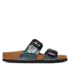 Klapki Birkenstock. Klapki Birkenstock, bez wzorów, bez obcasa. Za 459.99 zł.