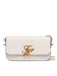 Tommy Hilfiger Torebka Th Script Flap Crossover AW0AW18399 Biały. Białe listonoszki TOMMY HILFIGER, bez wzorów, ze skóry, bez dodatków. Za 849.99 zł.