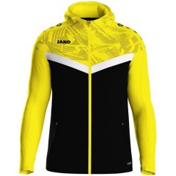 Bluza dresowa z kapturem zapinana na zamek Jako Iconic. Czarne bluzy JAKO, xl, bez wzorów, z dresówki, z kapturem. Za 386.50 zł.