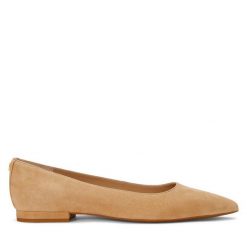 Baleriny LAUREN RALPH LAUREN. Brązowe baleriny Lauren Ralph Lauren, bez wzorów, bez obcasa. Za 379.99 zł.