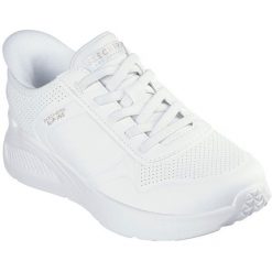 Adidasy Skechers Uno Lite-floating Steps, Kobiety. Białe obuwie sportowe Skechers, ze skóry ekologicznej, bez zapięcia. Za 390.00 zł.
