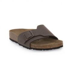 Klapki damskie Birkenstock Catalina. Klapki Birkenstock, bez wzorów, z materiału, bez obcasa. Za 549.00 zł.