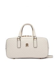 Tommy Hilfiger Torebka Th Daily Crossover Mono AW0AW18415 Biały. Białe torebki klasyczne TOMMY HILFIGER, bez wzorów, ze skóry, bez dodatków. Za 649.99 zł.