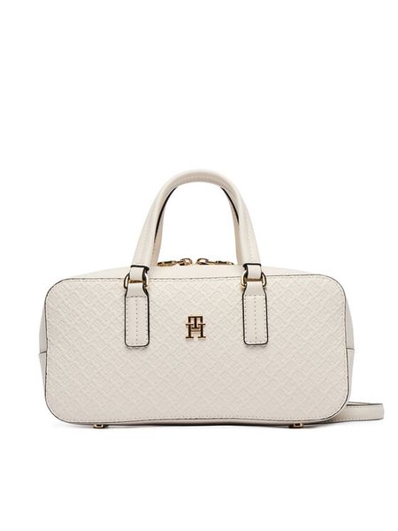 Tommy Hilfiger Torebka Th Daily Crossover Mono AW0AW18415 Biały. Białe torebki klasyczne TOMMY HILFIGER, bez wzorów, ze skóry, bez dodatków. Za 649.99 zł.