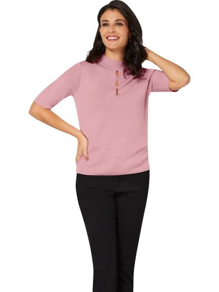 WITT WEIDEN Sweter w kolorze jasnoróżowym rozmiar: 50. Różowe swetry WITT WEIDEN, bez wzorów, prążkowane, bez ramiączek. Za 43.99 zł.