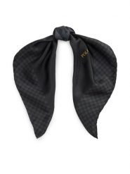 Polo Ralph Lauren Apaszka 455P04667001 Czarny. Czarne rękawiczki Polo Ralph Lauren, bez wzorów, z jedwabiu. Za 619.99 zł.