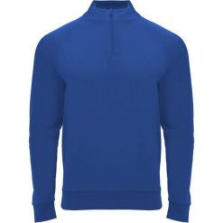 Bluza Z Długim Rękawem Dla Dorosłych Unisex Epiro Quarter Zip. Niebieskie bluzy ROLY, l, bez wzorów, z materiału, z kapturem. Za 90.99 zł.