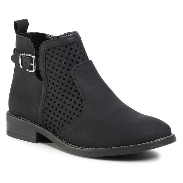 Botki Clara Barson. Czarne botki Clara Barson, bez wzorów, bez obcasa, na płaskiej podeszwie, bez zapięcia. Za 62.99 zł.