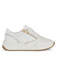 Geox Skórzane sneakersy "Cristael" w kolorze białym rozmiar: 41. Białe trampki Geox, bez wzorów, bez zapięcia. Za 285.49 zł.