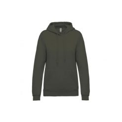 Bluza damska z kapturem Kariban. Brązowe bluzy KARIBAN, xl, bez wzorów, z bawełny, z kapturem. Za 181.00 zł.