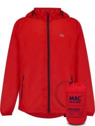 Mac in a Sac - Płaszcz przeciwdeszczowy - Czerwony. Czerwone płaszcze Mac In A Sac, l, bez wzorów, z materiału, z kapturem. Za 308.50 zł.