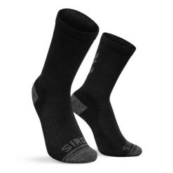 Skarpetki rowerowe zimowe unisex DW Fjord. Czarne skarpety SIROKO, bez wzorów, z wełny. W wyprzedaży za 72.95 zł.