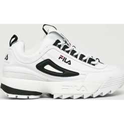Fila - Buty Disruptor Cb Low. Białe obuwie sportowe Fila, z materiału, bez zapięcia. W wyprzedaży za 399.90 zł.