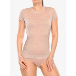 Koszulka merino damska Sensor Merino Air Tee SS. Czerwone koszulki sportowe Sensor, bez wzorów, bez ramiączek. Za 244.99 zł.