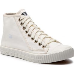 Trampki G-STAR RAW - Rovulc Hb Mid D07670-8715-110 White. Białe trampki G-Star Raw, bez wzorów, z gumy, bez zapięcia. W wyprzedaży za 239.00 zł.