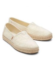 TOMS Espadryle w kolorze kremowym rozmiar: 37,5. Brązowe espadryle Toms, bez wzorów, bez obcasa, bez zapięcia. Za 124.95 zł.