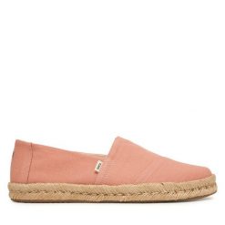 Espadryle Toms. Czerwone espadryle Toms, bez wzorów, bez obcasa, bez zapięcia. Za 319.99 zł.
