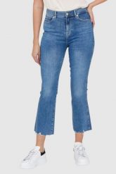 7 FOR ALL MANKIND Jasnoniebieskie jeansy damskie HW Slim Kick, Rozmiar 30. Niebieskie jeansy 7 for all mankind, s, bez wzorów. W wyprzedaży za 499.99 zł.