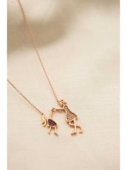 Lodie Silver Srebrny naszyjnik z elementem ozdobnym - dł. 43 cm rozmiar: onesize. Szare naszyjniki Lodie Silver, z cyrkonią, srebrne. Za 65.99 zł.