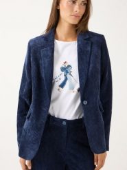 More & More marynarka z sztruksu Kobiety Sztruks niebieski, 34. Niebieskie marynarki i żakiety More & More, bez wzorów, ze sztruksu, eleganckie. Za 679.95 zł.