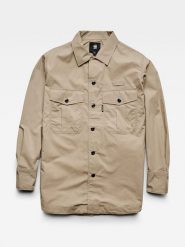 G-Star Koszula w kolorze beżowym rozmiar: M. Brązowe koszule G-Star, m, bez wzorów, z bawełny, retro, bez kołnierzyka, bez ramiączek. Za 186.63 zł.