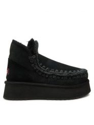 Mou Śniegowce Mini Eskimo Platform Boot FW681000A Czarny. Czarne trapery i śniegowce Mou, ze skóry. Za 1,049.00 zł.