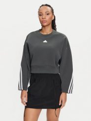 Adidas Bluza Future Icons 3-Stripes IS3879 Zielony Loose Fit. Zielone bluzy Adidas, l, bez wzorów, z bawełny, bez kaptura. Za 169.99 zł.